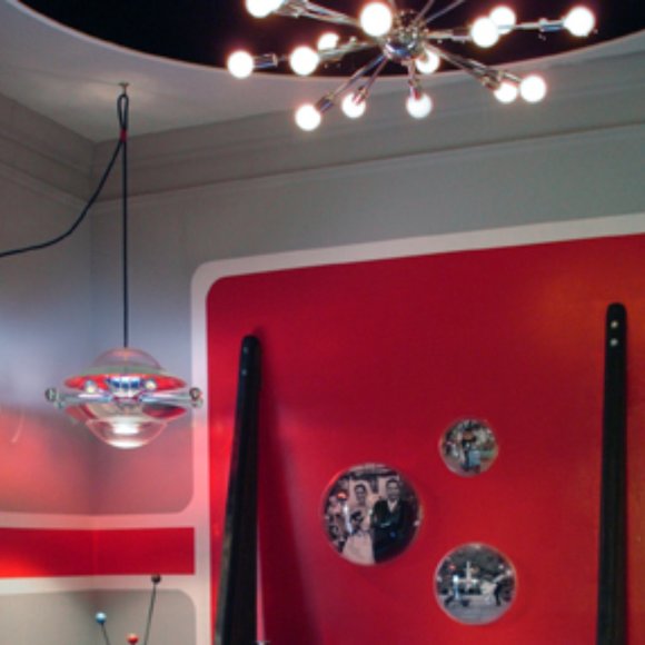 VERV DESIGN LANCE TANKERSLEY SPACE AGE VERV LAMP/LIGHT HANDBLOWN GLASS ORBS**NEW - Picture 10 of 11